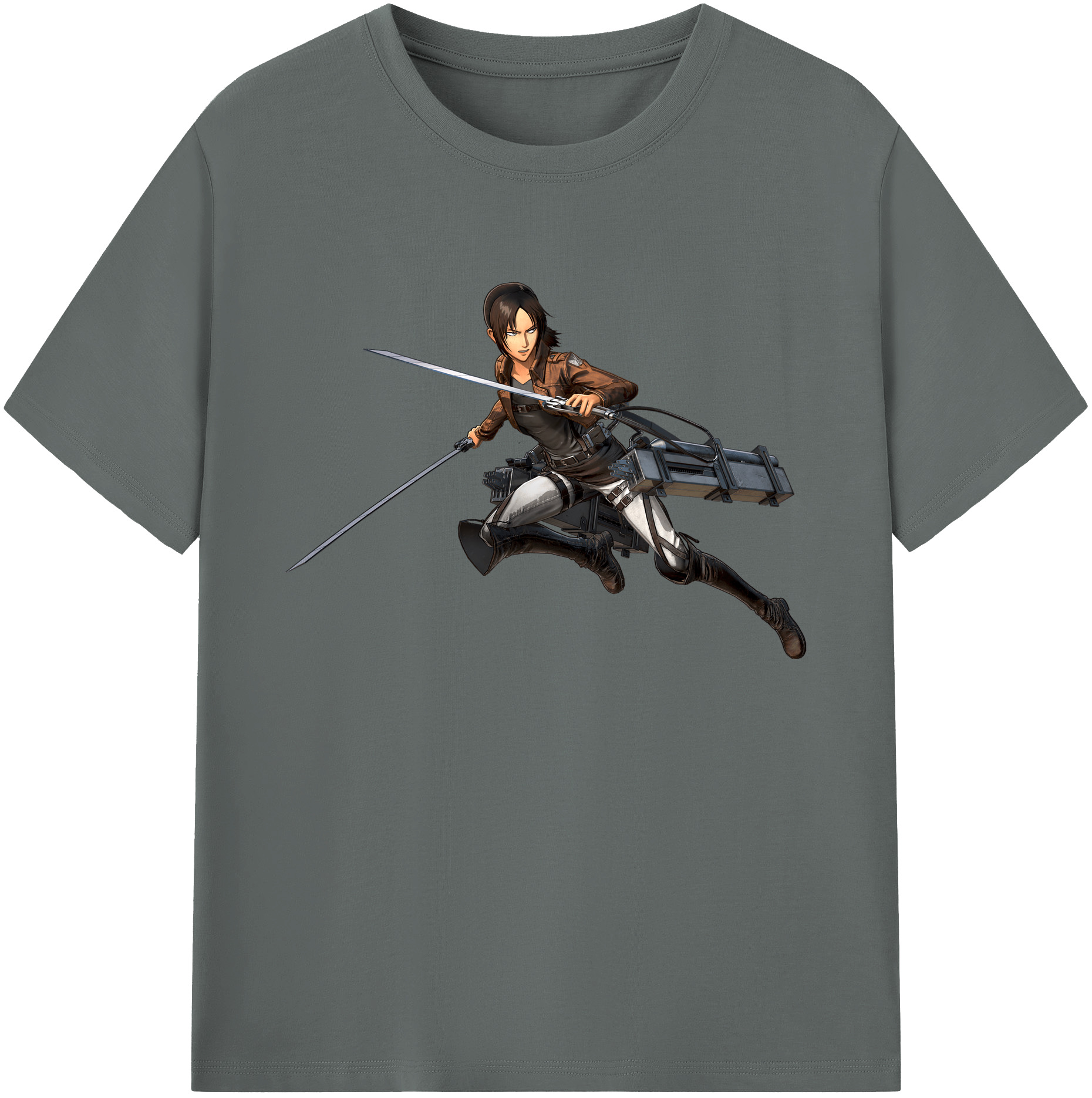 （画像用） 進撃の巨人 Attack on Titan 綿100％ メンズ半袖Tシャツ｜肌触りやわらか＆通気性